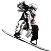 Vinyl Wall Decal Snowboarder Girl Snowboard Extreme Sport Stickers Large