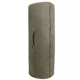 Rothco Heavyweight Canvas Duffle Bag w Zipper - Military Army - Olive Drab, Giant 30" x 50"