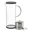 FORLIFE LUCENT Glass Iced Tea Jug with Capsule Infuser, 48-Ounce,