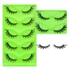 5 pairs Wispy Cat Eye Lashes Wispy False Eyelashes Natural