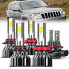 AYGZRUB For 2005-2010 Jeep Grand Cherokee light Bulbs, 9005 High