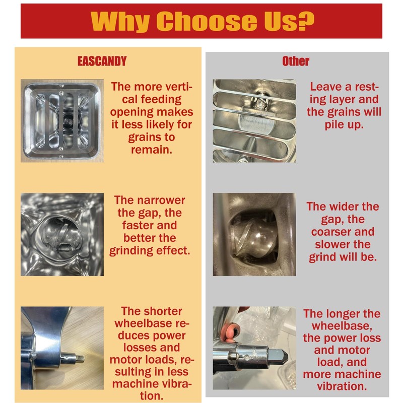 All Metal Grain Mill Attachment for KitchenAid Stand Mixer, 12