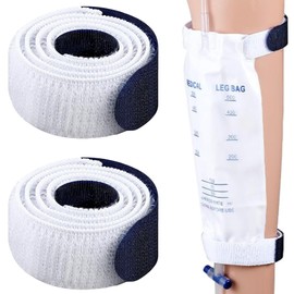 Niuhong Urine Bag Tube Holder Fixation Straps Catheter Catheter Fixation Adjustable Strap Leg Urine Drainage Bag Leg Band Catheter Bands Protective Belt Support Catheter Accessories (2)