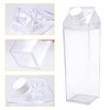 INHEMING Pack of 2 Clear Milk Carton Water Bottles, 500