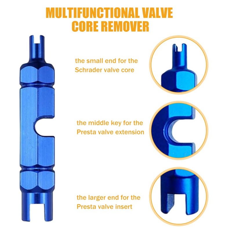 20pcs French Presta Valve Core Kit, Bicycle Valve Adapter with