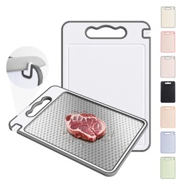 2 in 1 Stainless Steel Cutting Board with Handle Chopping Brides Her Wedding Day Bridal Shower Engaged Engagement Hostess Couple Newly Wed House Christmas Married Future Mrs fiancee Unique Cool Gifts