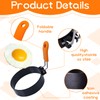 pcsfoe Pack of 2 Fried Egg Moulds, Fried Egg Moulds