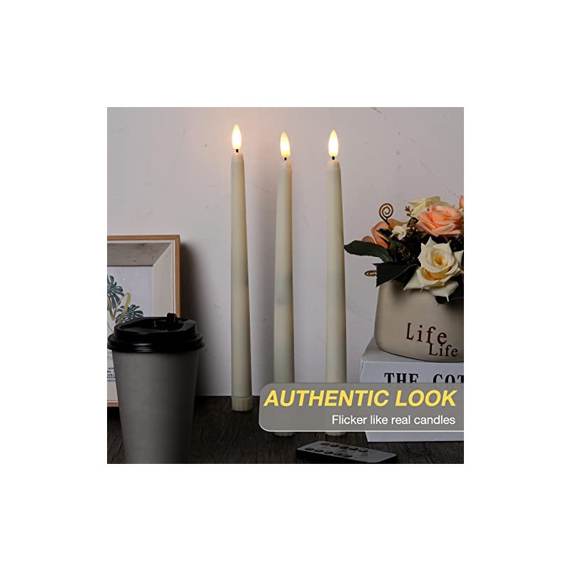 26cm Luces Decorativas navideñas Estilo Vela, Luces navideñas sin Llama,