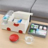 LINGXIUYIFAN J Caja De Medicamentos, Bonita Forma De Ambulancia, Doble