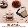2 Pack Reusable Coffee Filter, 6-12 Cup Cone Coffee Filter