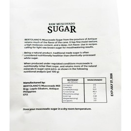 Bertolanos Raw Muscovado Sugar (500g)