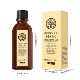 Morocco Hair Essential Oil, Argan Essential Oil Hair Smoothing Conditioner for Dry & Damaged Hair, Hair Care Scalp Care Body Care Oil, Beauty Gifts
