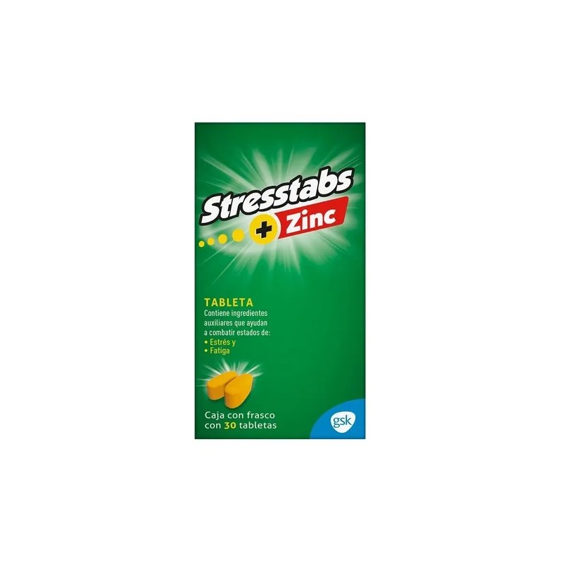 Multivitamínico Stresstabs Con Zinc, 30 Tabletas