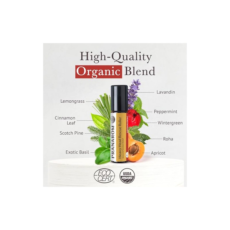 Pranarom - Heavy Head Rescue Roller - 8ml