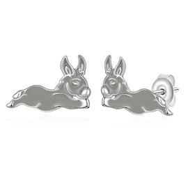 Donkey Gifts Sterling Silver Donkey Stud Earrings Animal jewelry Gifts for Women