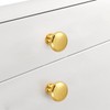 Probrico Pack of 5 Brushed Gold Cabinet Knobs, Gold Cabinet