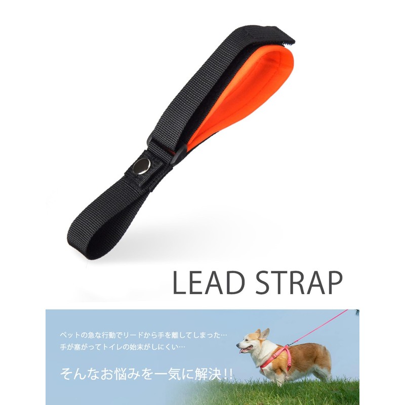 Goods Land GD-LEADST-RD Elastic Leash Strap for Dogs, Temporary Mooring,