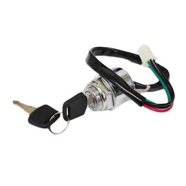 PHOENIX Ignition Key Cylinder Main Key Ignition Switch 4 Pin 4 Wheel Motorcycle Key ATV Buggy Trike Universal Small Car Metal