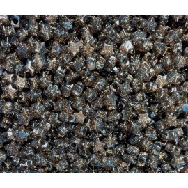 JOLLY STORE Crafts® Gold Sparkle Jet Star Pony Beads 100pc made in USA kids crafts jewelry