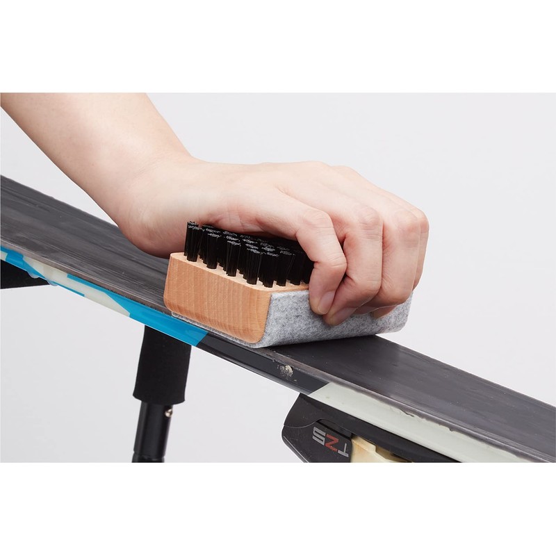 UNIX UWN98-47 Ski Snowboard Tune-up Tool Brush with Felt Polishers