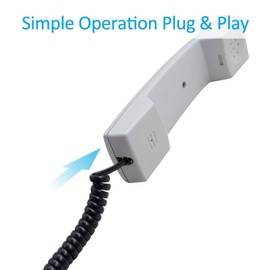 HAWAKA Telephone Cable Cord, 2Pack 4Feet Uncoiled Phone Cord Works with All Corded Landline Phones,Handset Cord, Universally Compatible,for Use in Home or Office, Telephone Accessory