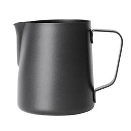 Olympia Stainless Steel Non-Stick Milk Jug, Black, 340 ml Capacity