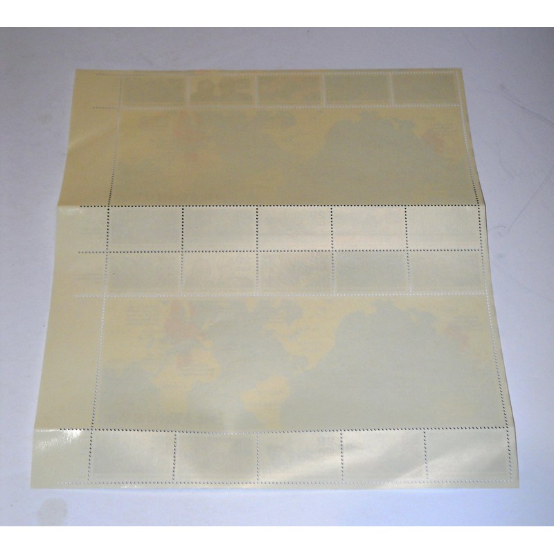 1941 WWII A World At War Collectible Stamp Sheet