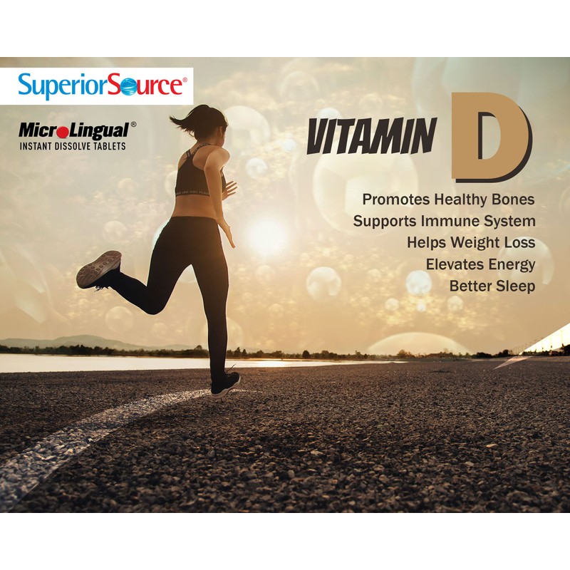 Superior Source Vitamin D3 10000 IU, Quick Dissolve MicroLingual Tablets,