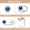 Jesustree Table Handbag Holder Hook, 6 Colours Gemstones Table Hooks,