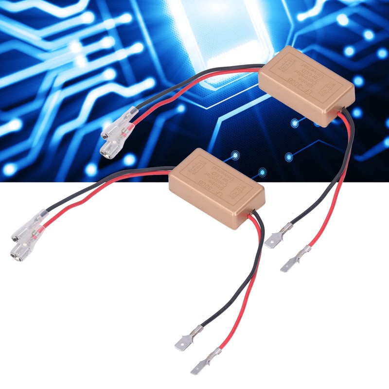 2PCS LED Strobe Controller Car Headlight Signal Light Control Flasher