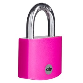 Yale YE3B/50/126/1/P Padlock Aluminium 50 mm Pink, 50mm