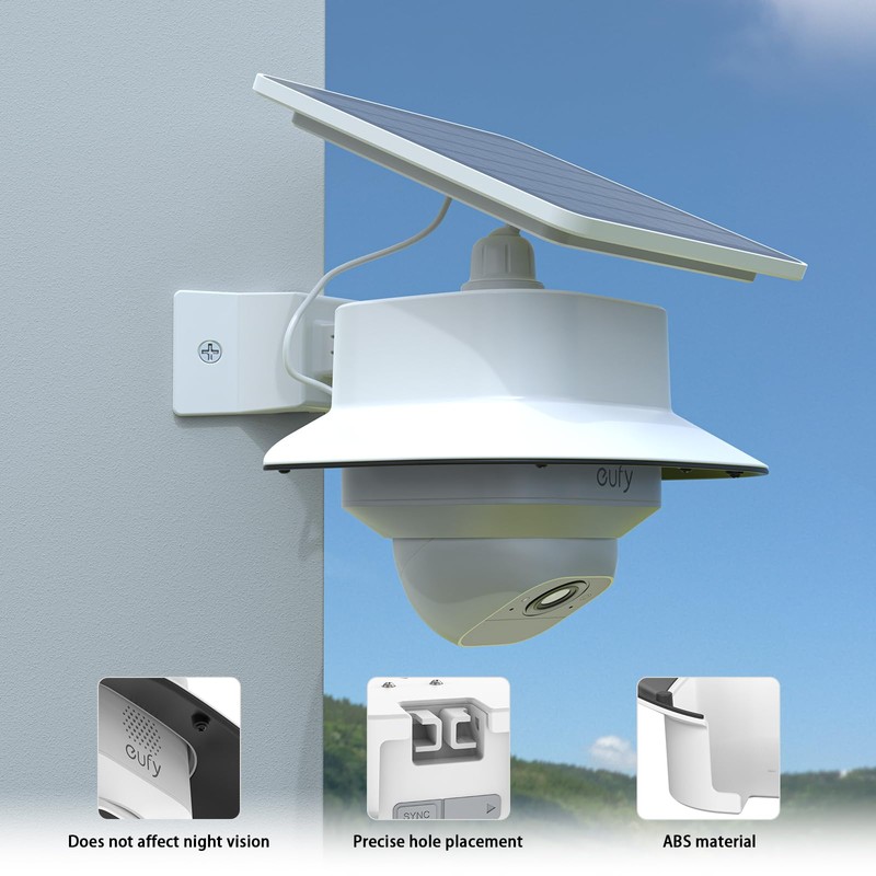 90° Corner Mount and Weatherproof Sunshade Set for Eufy SoloCam