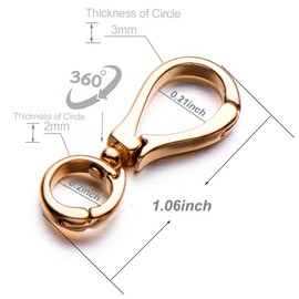 Zpsolution Double Opening Interchangeable Pearl Enhancer Connector Shortener Pendant Bail Clasp Infinity Figure Eight Shaped Silver/Gold/Rose Gold, Copper, Pearl