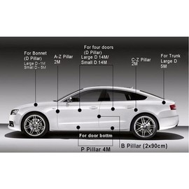 SHENGYAWAUTO Z-Shape Window Door Rubber Seal Strip Hollow Weatherstrip for Car Motor 8M 26FT