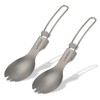 Ti Folding Spork Lightweight Outdoor Dinner Spork Flatware for Travel