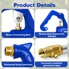 4.25FT Frost Proof Yard Hydrant,Freezeless Frost Free Outdoor Water Hydrant,3/4"