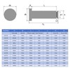 sourcing map 2Set M12x30mm 304 Stainless Steel Cylindrical Shaft Snap