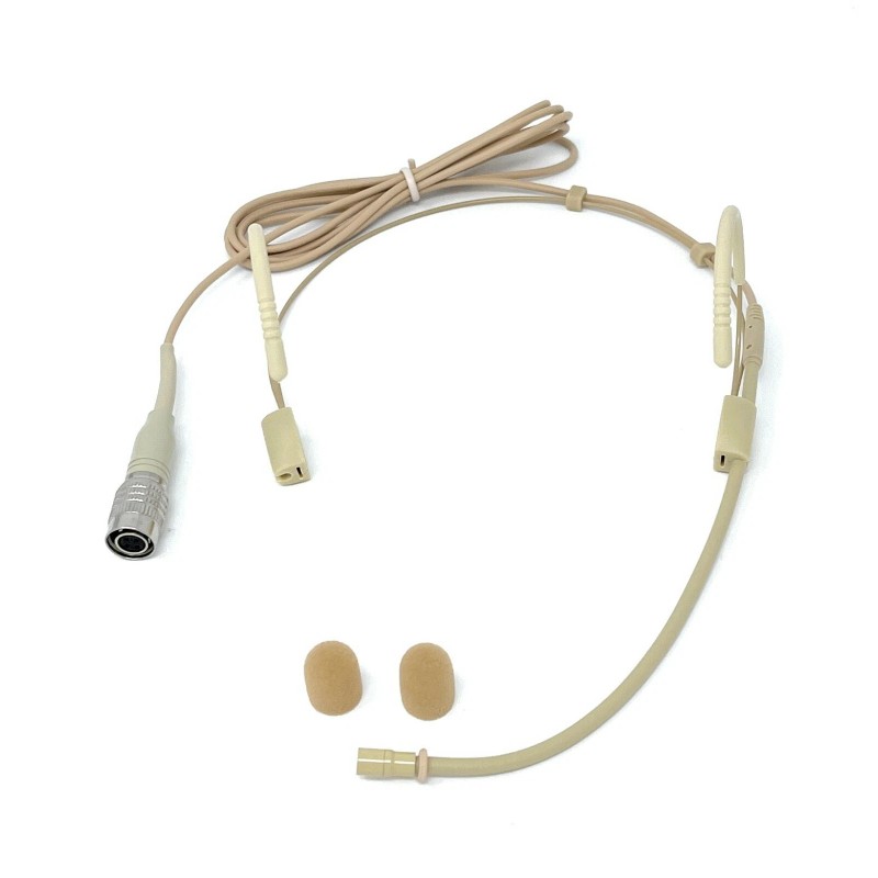J&P Headset Microphone with Double Earhook Omnidirectiona