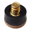cueball16 10 x 11mm Leather Brass Screw on Cue Tips