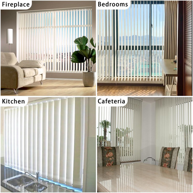Anyongora 100 PCS Vertical Blind Repair Tabs,Clear Vertical Blinds Repair