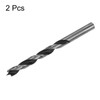 sourcing map 2pcs Brad Point Drill Bits 8mm(20/64") Dia Straight