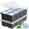 2Pcs ，Moldes De Silicona Para Cubitos De Hielo，8 Cavidade Moldes