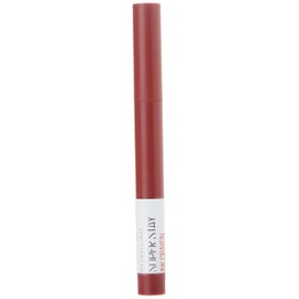 Maybelline Super Stay Ink Crayon Lipstick Makeup, Precision Tip Matte Lip Crayon with Built-in Sharpener, Longwear Up To 8Hrs, Make It Happen, Berry Red, 1 Count