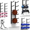 Wall-mounted Yoga Mat Rack, Yoga Mat Holder, Multi-layer, Multifunctional Fitness