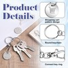 Shopping Cart Key Token Set 8-Pack, 76x23mm Solid Metal Trolley