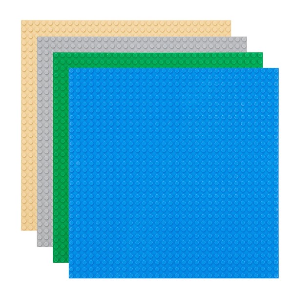 Libara 4 Piezas Building Brick Base Plates-25 X25cm, Base para