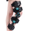 Hinged Rom Knee Brace, Adjustable Post Op Knee Immobilizer for