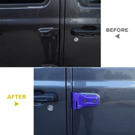 CheroCar JL JT Door Hinge Covers Protector Decoration Kits Fits for 2018-2020 Jeep Wrangler JL JLU, for 2020 Jeep Gladiator JT, Purple Exterior Accessories, 8Pack……