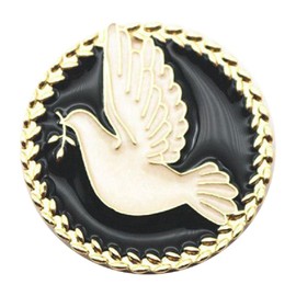 Women Peace Doves Design Couples Christmas Alloy Badge Lapel Pins for Graduation Birthday Gift Pigeon Brooch for Women Pigeon Brooch for Shirt, Metal