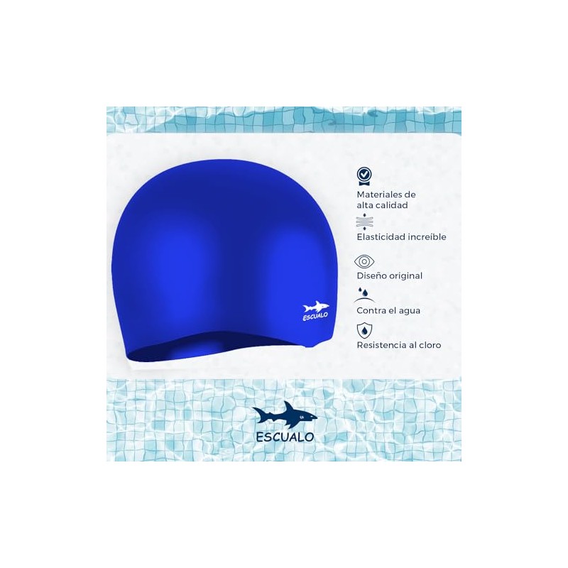 escualo Gorra para Natacion Unisex Adulto Modelo Gx60 (Silicon) Impermeable,